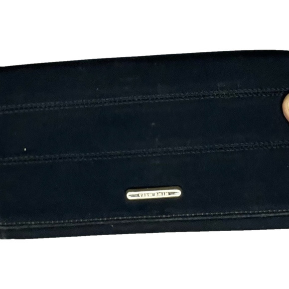Nine West Wallet, SZ 7.5”x4.5”x1”, Dark Blue Color, Silver Zipper - Picture 1 of 8